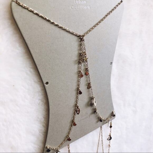 Urban Outfitter Gold Celestial Icon Bra Body Chain - Picture 8 of 8